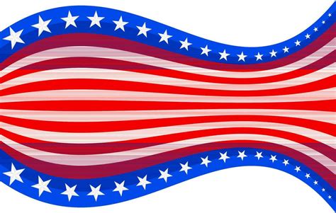 American flag wave. 24836662 Vector Art at Vecteezy