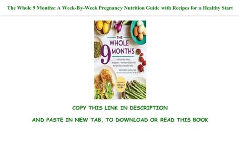 The Whole 9 Months A Week By Week Pregnancy Nutrition Guide With