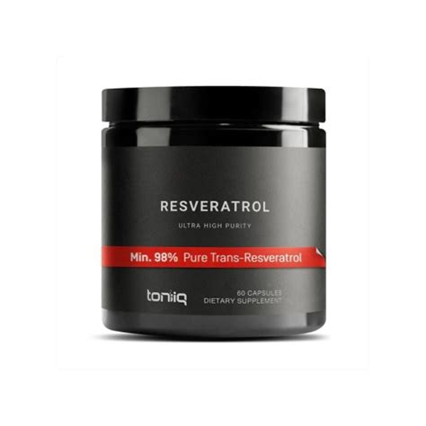 Toniiq Ultra High Purity Resveratrol Capsules Trans Resveratrol