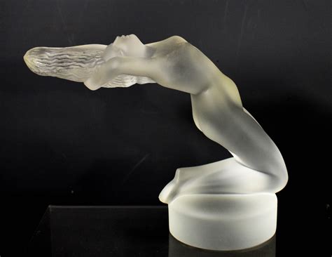 Lot 155 A Lalique Frosted Glass Paperweight Figure