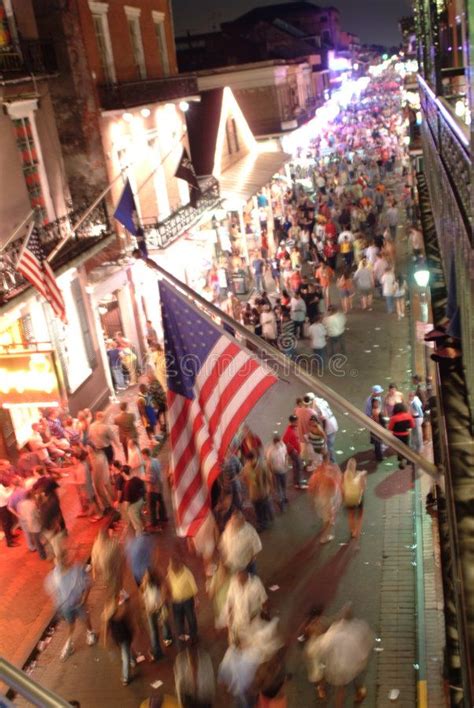 Night View of Bourbon Street