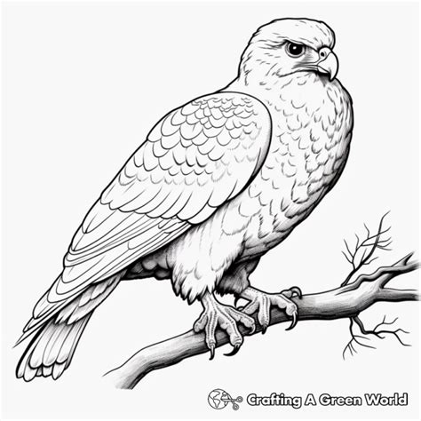 Falcon Coloring Pages Free Printable