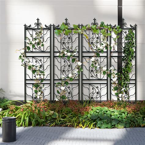 Xxl Large Garden Trellis Metal Plant Support Climbing Trellises Privacy