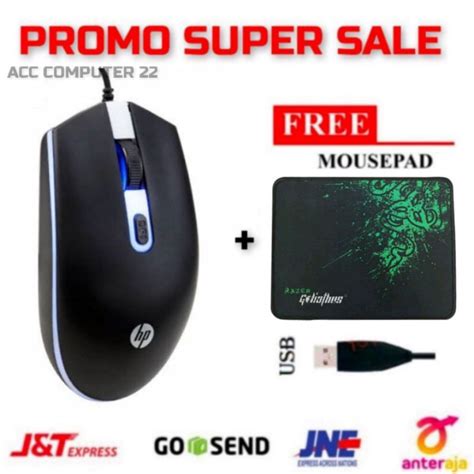 Jual MOUSE GAMING HP M180 RGB USB + MOUSEPAD 25 X 21 | Shopee Indonesia