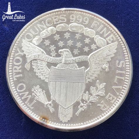 2 oz Silver Draped Bust Dollar Replica - Great Lakes Coin