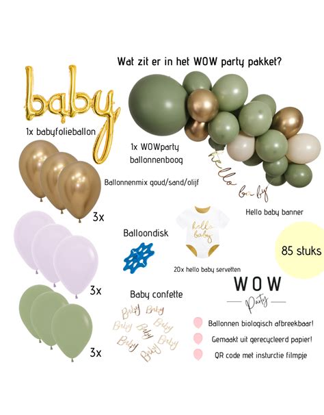 WOW Partypakket Babyshower WOW Party