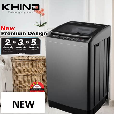 New Model Khind Fully Auto Black Washing Machine Kg Wm A Kg