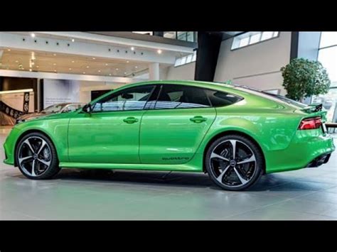 Audi Rs Sportback Painted In Apple Green Metallic Looks Striking Youtube