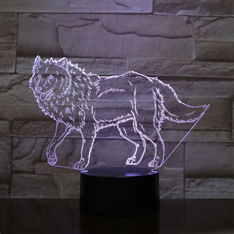 Lampe Loup Hologramme And Terre Des Loups