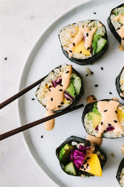 Avocado Cucumber Sushi Rolls Recipe The Simple Veganista