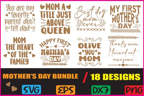 Mothers Day Svg Bundle Graphic By Creativestudiobd1 · Creative Fabrica