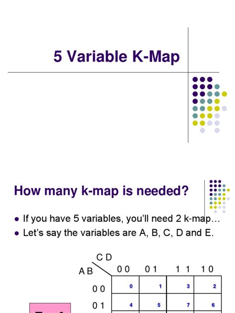 5 Variable K-Map.ppt | Boolean Algebra | Arithmetic | Free 30-day Trial | Scribd