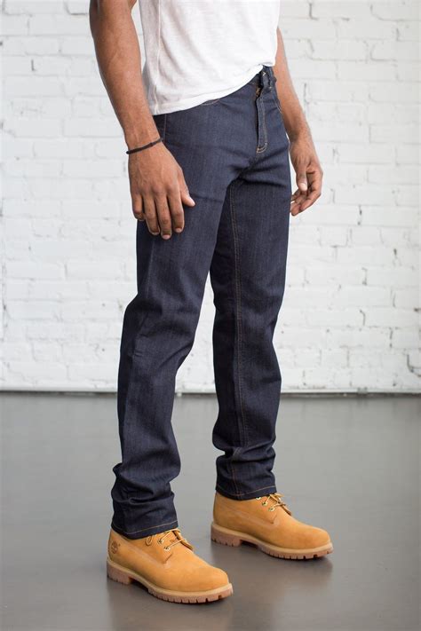 Tailored Fit Dark Wash Timberland Boots Outfit Mens Jeans Outfit Men