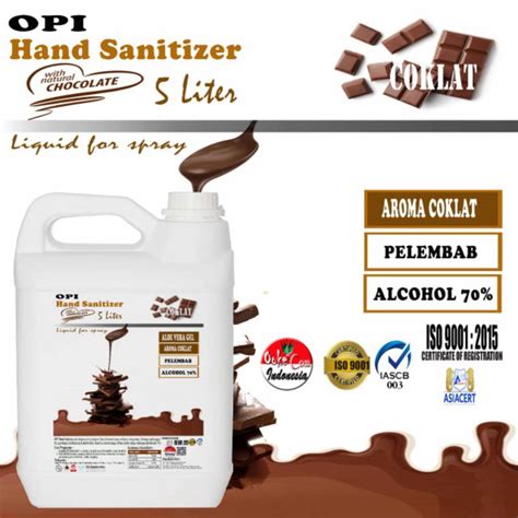 Jual Hand Sanitizer Liter Cair Chocolate Kesehatan Antiseptic Alkohol