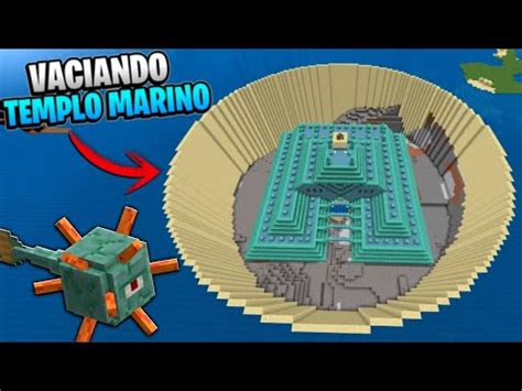 VACIANDO UN MONUMENTO OCEÁNICO EN MINECRAFT TEMPLO MARINO YouTube