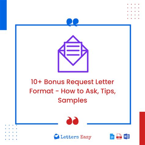 10 Bonus Request Letter Format How To Ask Tips Samples Letters Easy