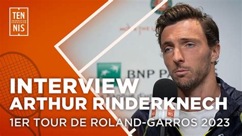 Interview d Arthur Rinderknech après le 1er Tour de Roland Garros 2023