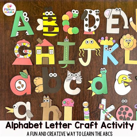 Letter Crafts With Cricut + Silhouette CUTTING Files too! - Fun with Mama