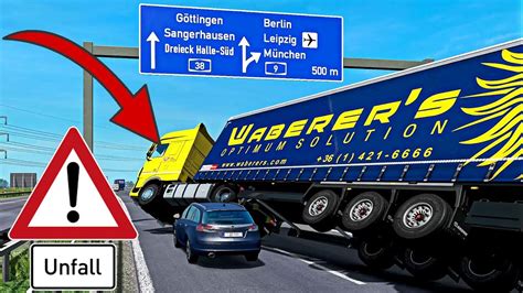 Ets Schwerer Unfall Auf Der Autobahn Euro Truck Simulator