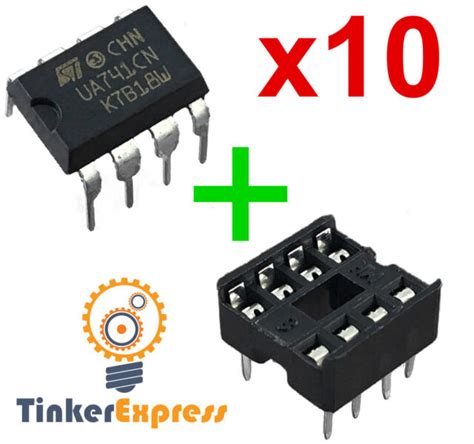 10pcs Ua741cn Wsocket Opamp Ua741 Lm741 Ic St Dip 8 Operational Amplifier Usa Ebay