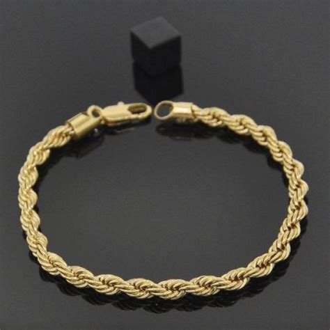 14K YELLOW GOLD ROPE BRACELET 5MM – JPGemz