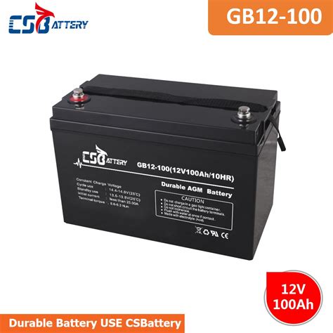 Gb12 100b 12v 100ah Lead Acid Agm Vrla Battery