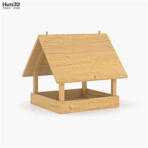 Деревянная кормушка для птиц 3D модель - Хобби и Быт на 3DModels