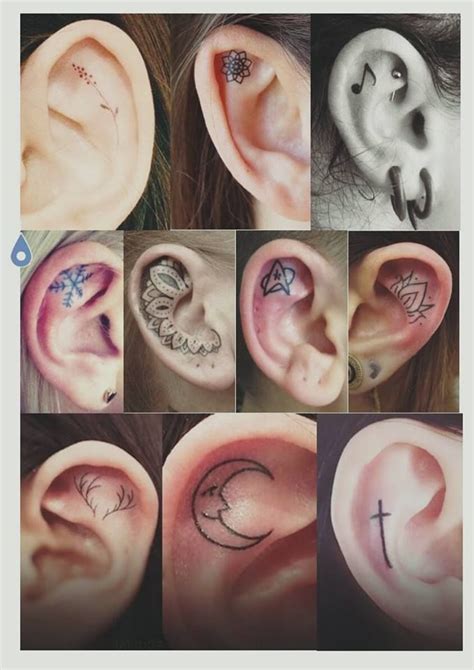 Inner Ear Tattoo Designs