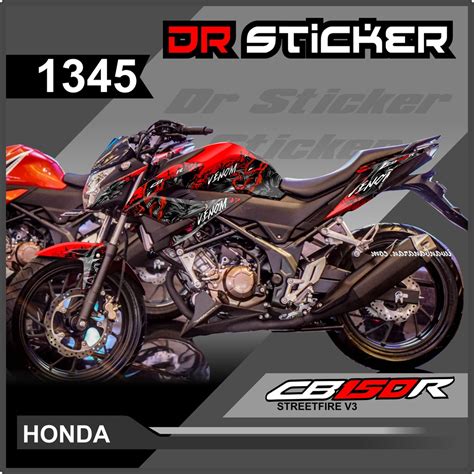 Jual Decal Full Body Cb150R Streetfire V3 Dekal Cb150R New Desain Venom