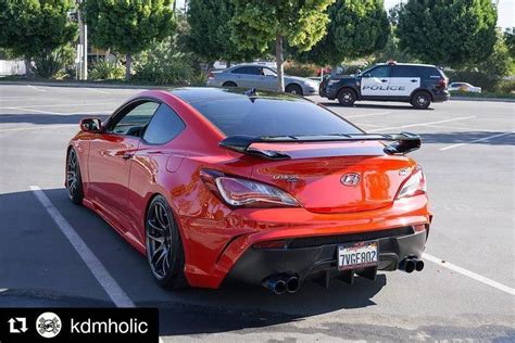 Hyundai Genesis Coupe Spoiler Installation Sport Cars Modifite