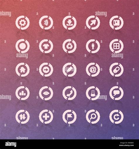 Vector Icon Set Stock Vector Image And Art Alamy