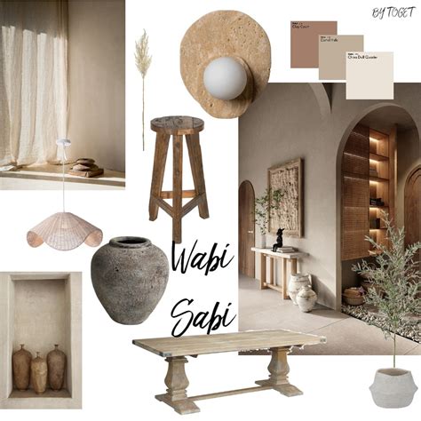 Wabi Sabi Mood Board Interior Design Mood Board By Toget Style Sourcebook