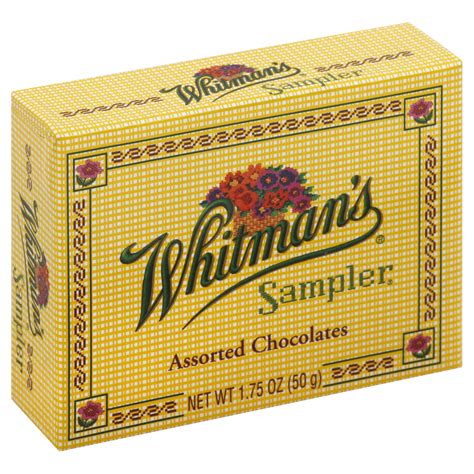 Whitmans Sampler Chocolates Assorted 175 Oz 50 G Food And Grocery