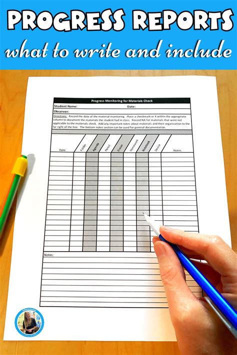 Students Progress Report Template For Sped Caroline Koehler At