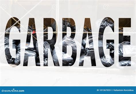 The Word Garbage Stock Image Image Of City Ecology 101367033