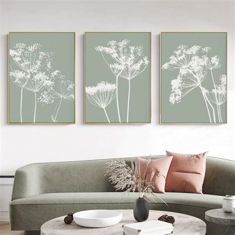 Buy Sage Green 3 Sets Canvas Wall Art Mydeal