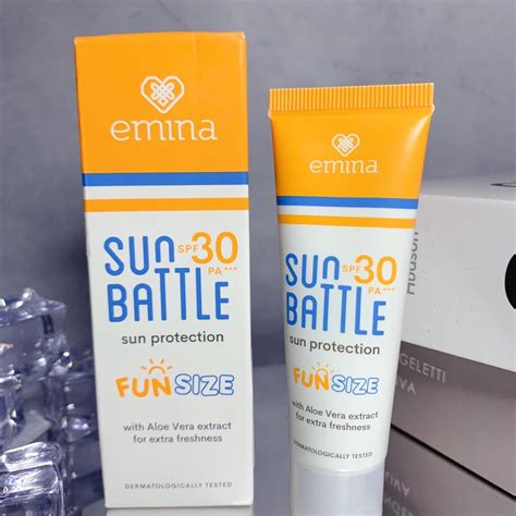 Jual EMINA Sun Battle Sun Protection SPF 30 PA 23ml Fun Size