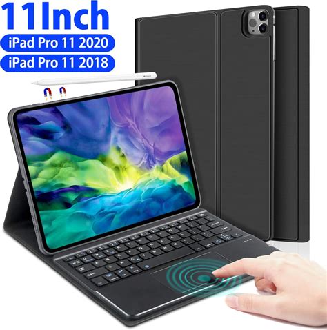 Boriyuan New Ipad Pro 11 2020 2018 Keyboard Case With Touchpad Function Detachable