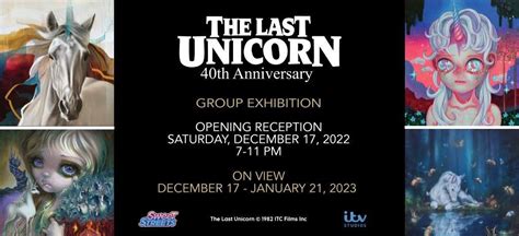 The Last Unicorn Th Anniversary Group Show Exhibition At Corey