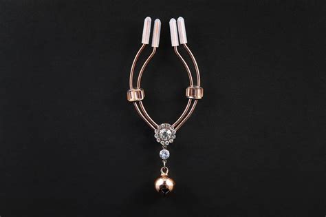 Sexy Labia Clamp Jewelry Pussy Clip Stretching Spreader Rose Gold Vulva Labia Jewelry For