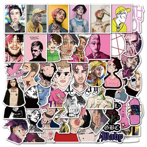 50pcs Lil Peep Stickers Au Sticker World