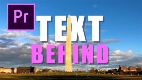 How To Place Text Behind Objects In Adobe Premiere Pro Tutorial Youtube