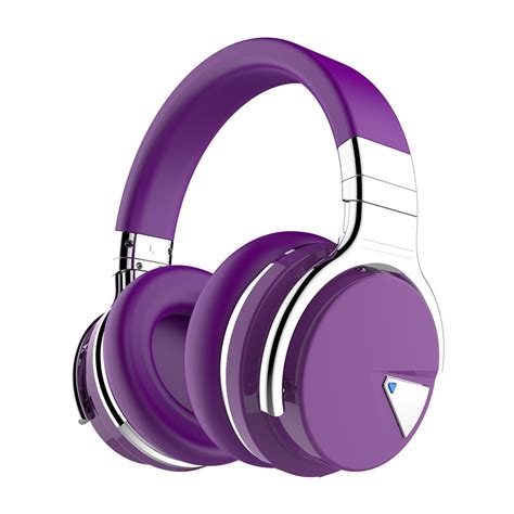 COWIN Bluetooth Noise-Canceling Over-Ear Headphones, Purple, e7anc ...