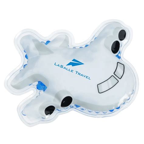 Imprint Ca Shaped Mini Aqua Pearls Hot Cold Pack Airplane C Air