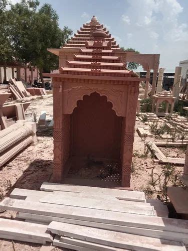 5 5 Feet Sandstone Red Temple Design Antique At Rs 700 In Dausa ID