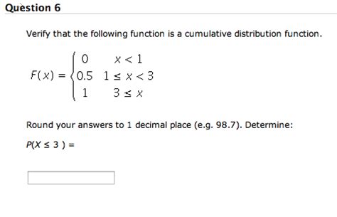 Question Verify That The Following Function Is A Chegg