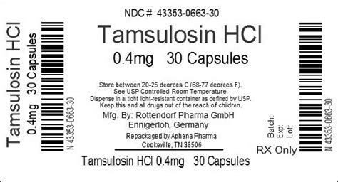 Tamsulosin Hydrochloride Information, Side Effects, Warnings and Recalls