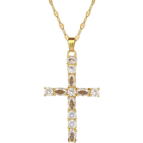 18k Gold Plated Crosses Necklace Intensity Sku 88810 0 Wholesale