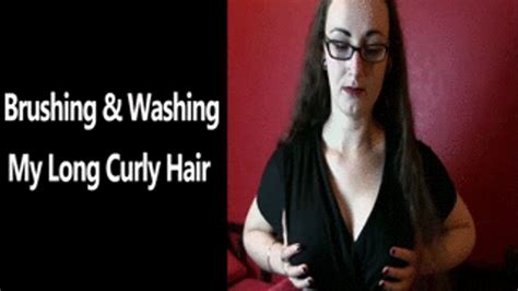 Brushing And Washing My Long Curly Hair Mp Muscle Babe Claudia Clips Sale