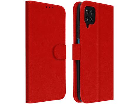 AVIZAR Chester Series Bookcover Samsung Galaxy A12 Rot MediaMarkt